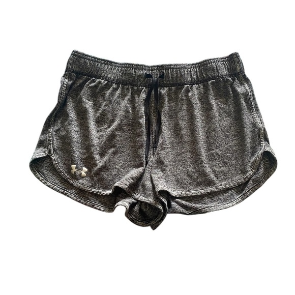 Under Armour Gray Athletic Shorts with Elastic Waistband - Picture 1 of 3